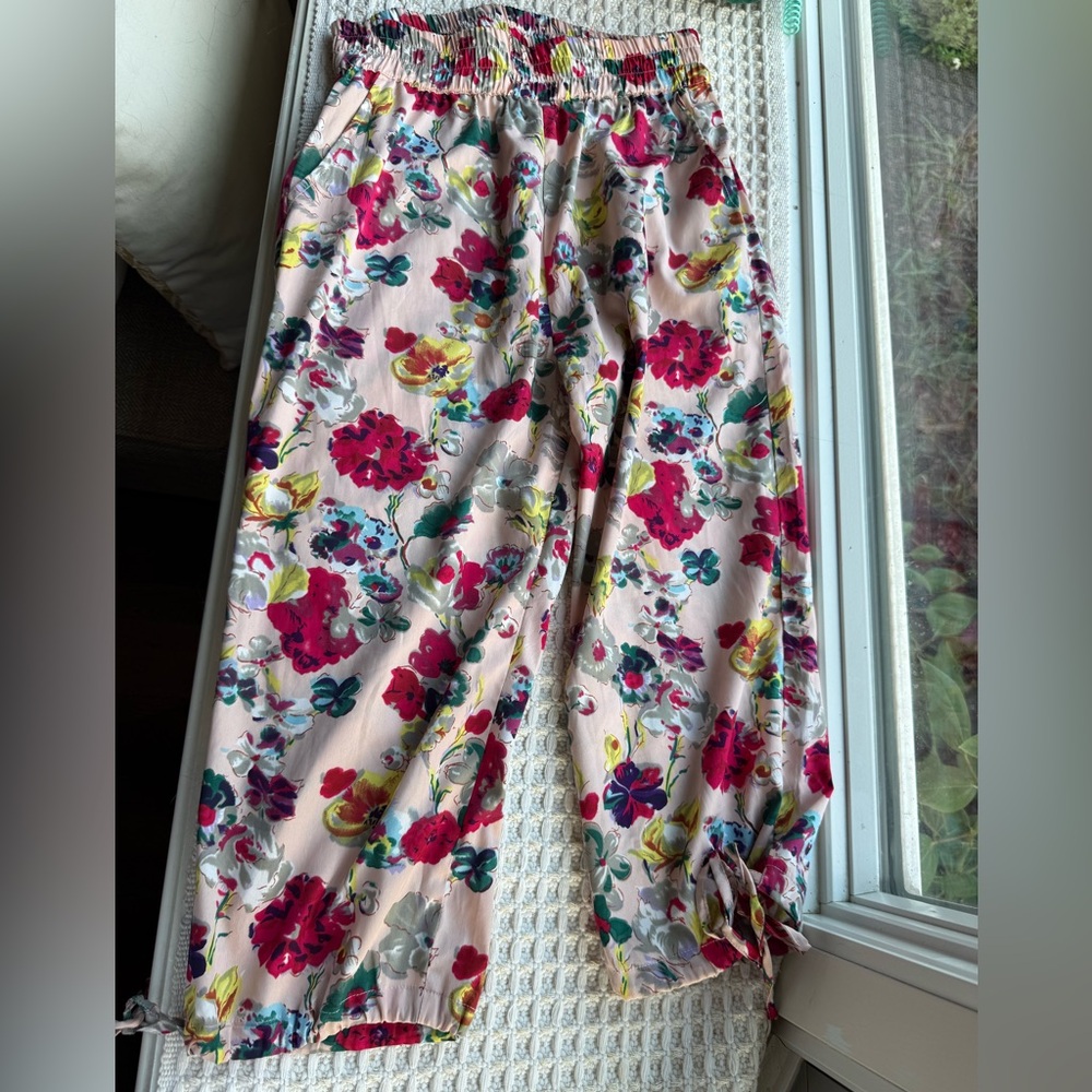 Anthropologie Multicolor Floral Pants